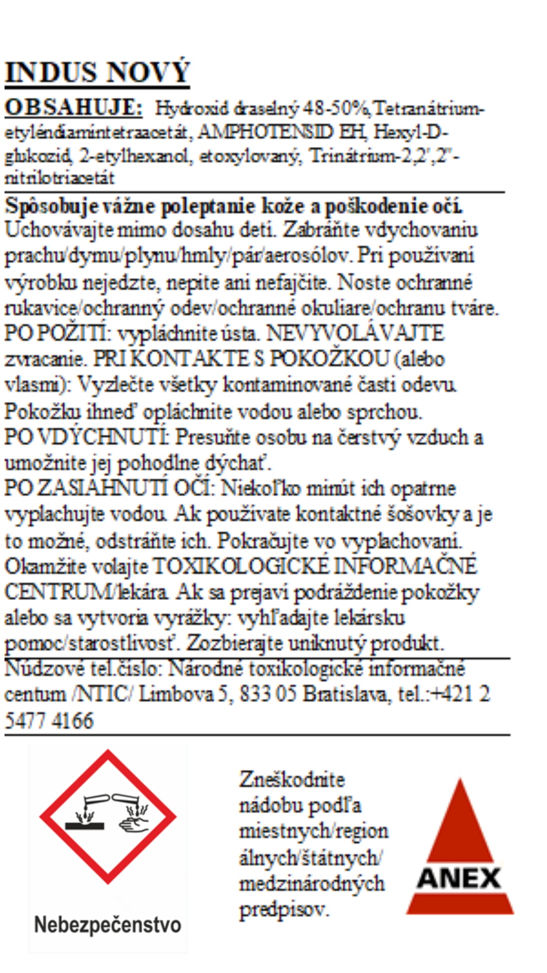 INDUS NOVÝ - energetický štítok